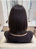 大人ボブ×ラベンダーカラー