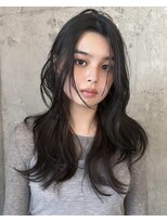 ロン(ron) 地毛風グレージュ/艶グレージュ/ミディアムレイヤー/レイヤー