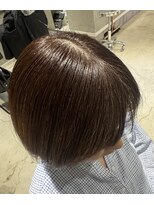 ギルド(Guild) 初めての脱白髪染め×明るめベージュボブ