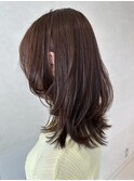 ワンホンレイヤー/ミルクティーブロンド/ダークブルー/辻堂