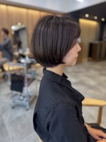 リファインド(REFINED) まとまる丸みボブ×涼やかオリーブベージュ