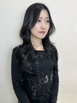 アクシス 栄店(`AXIS)&nbsp;平田/ワンホンレイヤー/ミルクティーブロンド/ダークブルー/栄