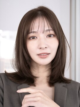 ガーデンヨコハマエスト(GARDEN YOKOHAMA est) レイヤーボブ ミディアムレイヤー デジタルパーマ 前髪 小顔