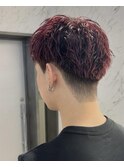 【Natsuki】赤髪刈り上げスパイキーショート
