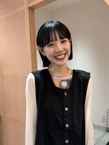 メルト 西梅田店(melt)&nbsp;モードカジュアルなコンパクトボブ