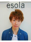 ★メンズショートのニュアンスパーマ【ｅｓｏｌａ】