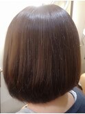 【美ツヤ髪カラー】前下がりボブ「髪質改善」