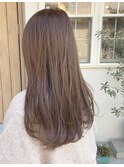 ブリーチなし、ハイトーンのロングヘアースタイル♪