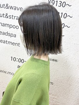 モリオ フロム ロンドン サッポロファクトリー店(morio FROM LONDON) 【morio】札幌ボブ　ぱつっと外ハネストレートボブ