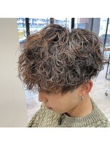 クレスト 近江八幡店(CREST) 無造作ツイストスパイラルパーママッシュツーブロック刈り上げ