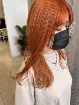 アース コアフュールボーテ 新潟青山店(EARTH coiffure beaute) デザインインナーブリーチハイライトバレイヤージュ