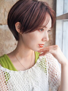 カライング(ing) 大人可愛い20代30代40代黒髪前下がりショートボブ丸みショート◎
