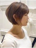 大人ヘア/丸みショート