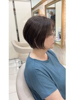 ミングル(MINGLE)&nbsp;白髪ぼかし30代40代50代60代上大岡大人 ショート大人ボブ