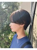 前髪ありハンサムショートヘア
