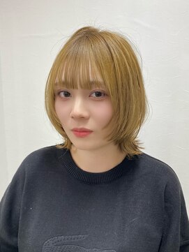 クレム 博多駅店(ChLem) ショートウルフ　顔周りレイヤー　博多美容室