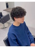 マッシュウルフ波巻きスパイラルパーマ