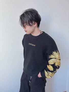 テーラヘアー 幕張本郷店(TELA HAIR) ラフにキマる、センターパート×ハイライト