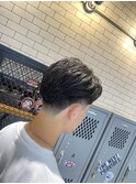 テーパーフェード×センターパートU