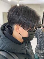センターパート/ニュアンスパーマ/韓国/フェーザーパーマ/眉毛
