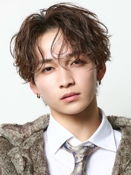 オーシャントーキョー 原宿(OCEAN TOKYO) 波巻きパーマメンズツイストスパイラルパーマセンターパート