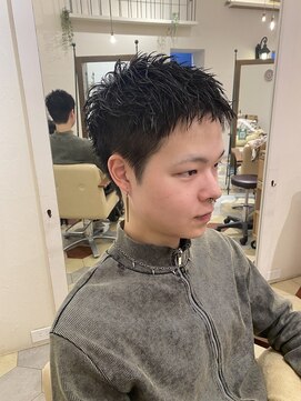 リヤン(Le lien) サーフカール/フェザーパーマ/刈り上げセンターパート/溝の口