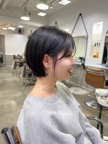 メモリーズ 表参道(Memories) 骨格補正の丸みショート×サイドバングで360°美シルエット♪