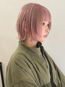 サンクプロジェクト(cinq PROJECT) ブリーチダブルカラーラベンダーミルクティーグレージュレイヤー