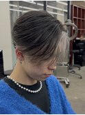 初カラーにおすすめホワイトシルバーインナーカラー