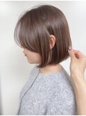【morio原宿】大人ボブ 顔まわりレイヤー ベージュ