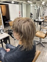 プライズ アイリス 池袋東口店(prize Iris) マッシュウルフのミルクティーカラー!ブリーチ/メンズカット