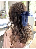 ふわふわハーフアップ【横浜/ヘアセット/着付け】