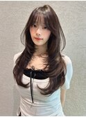 岡田洸太/韓国ボブ/韓国レイヤー/縮毛矯正/ヘーゼルベージュ