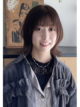 ココロヘアー 住吉店(Cocolo hair) グロスブラウンカラー×ウルフボブ×PRトリートメント