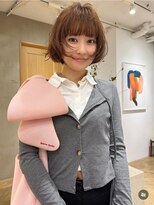 ローレンアオ(LOREN AO)&nbsp;着物ヘア/ダークアッシュ/ミディアムレイヤーカット/名古屋名駅