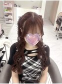 編み上げハーフツイン/梅田ヘアセット