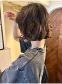 レイヤーカット ボブ切りっぱなしボブ髪質改善レイヤーボブ