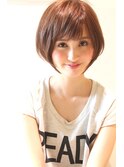 30代40代に人気　シルエットが綺麗　ひし形ショートボブ