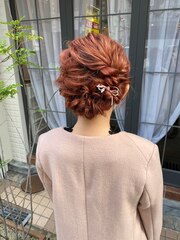 【eme髪質改善】カジュアルヘアセット×ダブルカラーピンク