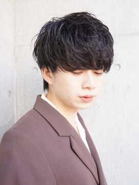 マイロ(mailo) 【mailo】 ノン刈上げ重め韓国マッシュ+ランダムパーマ