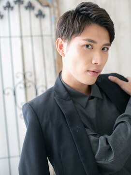 トニーアンドガイ メン 与野駅前店(TONI&GUY MEN) オリーブベージュのツーブロックモテマッシュショートe与野
