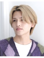 ルーカ 恵比寿(LU-CA)&nbsp;メンズハイトーンカラー、センターパート