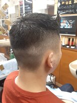 コダマ 新大塚店(KODAMA)&nbsp;アップバングツーブロックショートスタイル（メンズカット）床屋