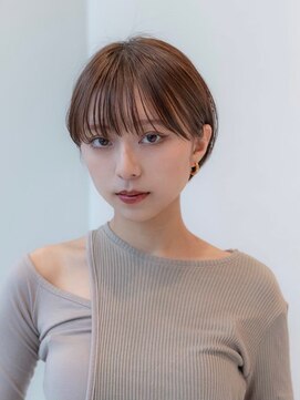 イオ 本厚木(io) 20代30代丸みショート似合わせカットフルバングイメチェン