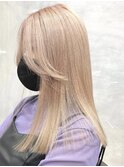ダブルカラーベージュカラーケアブリーチカラーハイトーンカラー