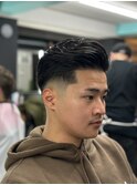 オールバック スキンフェード 南楠葉