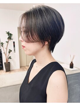 セイドット フクオカ(Say.FUKUOKA) Say.岩井　ハンサムショート×グレージュ×前髪長めショート