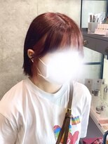 スタイル スマート サロン(STYLE smart salon)&nbsp;【Hono/STYLE藤沢】コーラルピンクインナーボブ 韓国風顔周り