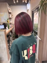 ゴカク(GOKAKU)&nbsp;☆カーディナルピンク×バレイヤージュ☆