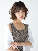 くびれボブ×シアーグレージュ